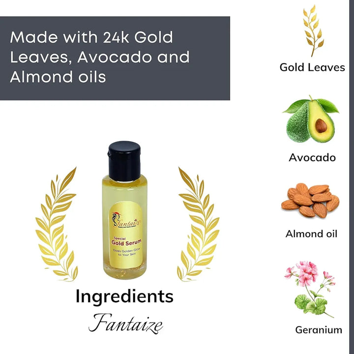 Fantaize - Gold Serum for a radiant, smooth skin - Pack of 1 
