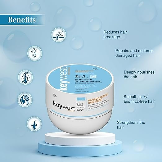 Keywest Professional Damage Repair Hair Mask - 200 gms