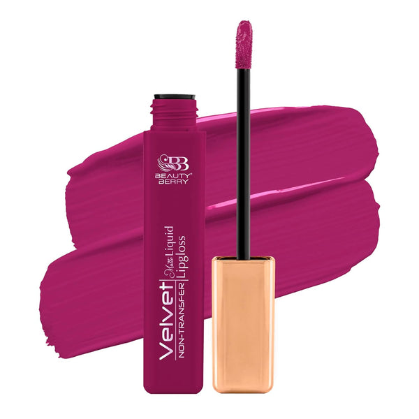 Beauty Berry Velvet Non Transfer Liquid Lipstick Barbie Pink - 5 gms