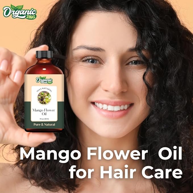 Organic Zing Mango Flower (Mangifera Indica) Oil | Essential Oil for Skincare, Haircare, Aroma & Diffusers - 30 Ml