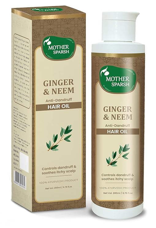 Mother Sparsh Ginger & Neem Anti-Dandruff Hair Oil - 200 ml