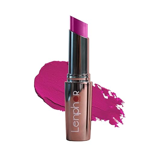 Lenphor Treasure Matte Lipstick Violet Rose - 3 gms