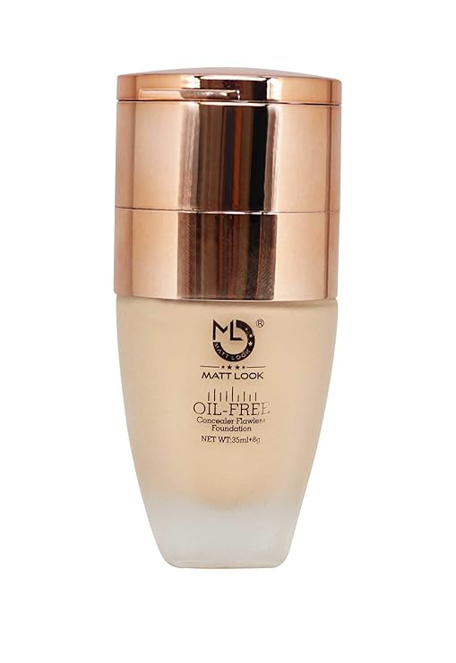 Mattlook Oil Free Concealer Flowless & Foundation Natural - (35ml + 8gm)
