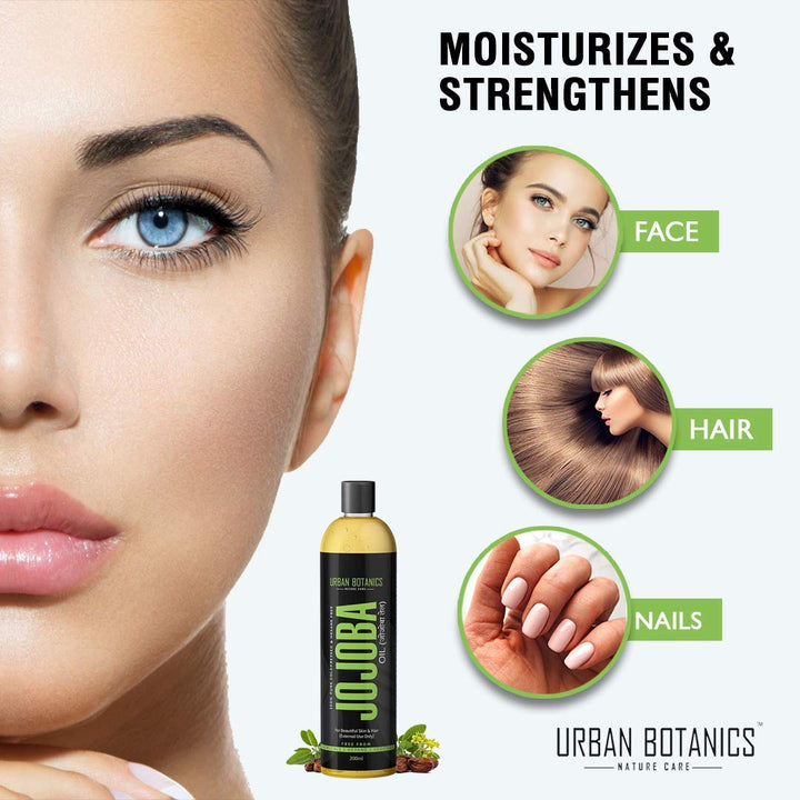 Urban Botanics Cold Pressed Jojoba Oil - 200 ml