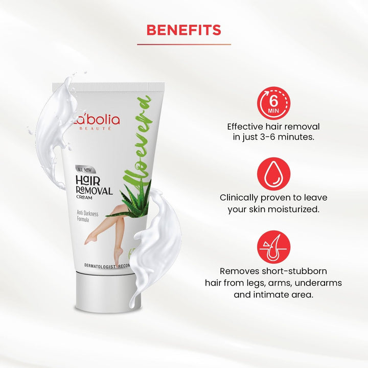 Labolia Beaute Aloevera Hair Removal Cream - 65 gms (Pack of 2) – Veeha ...