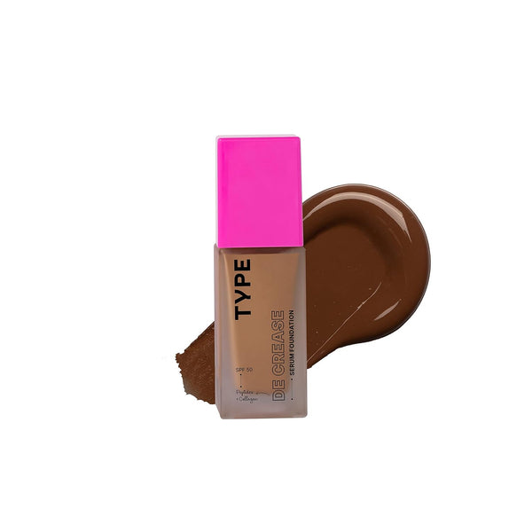 Type Beauty De Crease Serum Foundation Colour 375 Cocoa - 153 gms