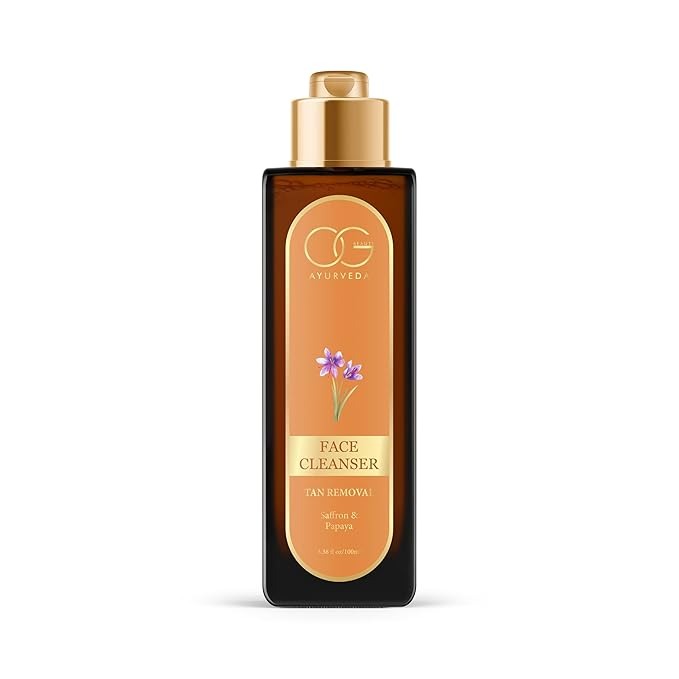 OG BEAUTY Ayurveda Tan Removal Saffron & Papaya Face Cleanser - 100 ml