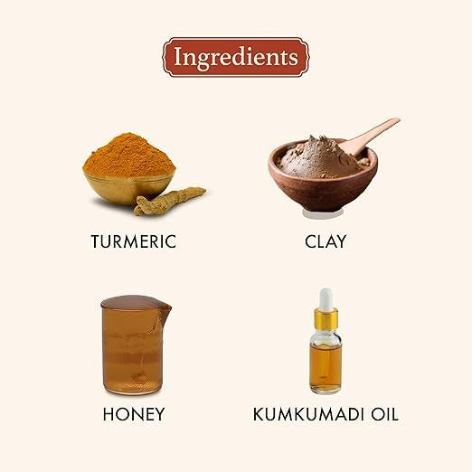 Old School Rituals Turmeric & Wild Honey Clay Mask - 50 gms