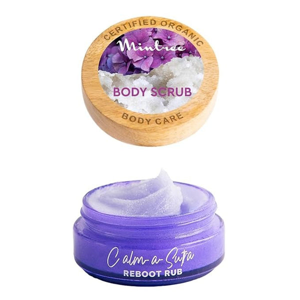 Mintree Organic Calming Sugar Body Scrub with Ceramides & Collagen - 150 gms
