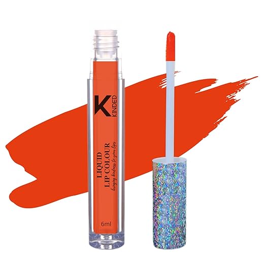 Kinded Liquid Lip Colour Shade Sangria Orange - 6 ml