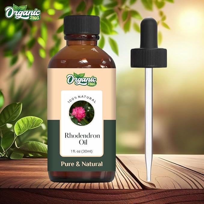 Organic Zing Rhododendron (Rhododendron) Oil | Essential Oil for Aroma, Skincare & Haircare - 30 Ml