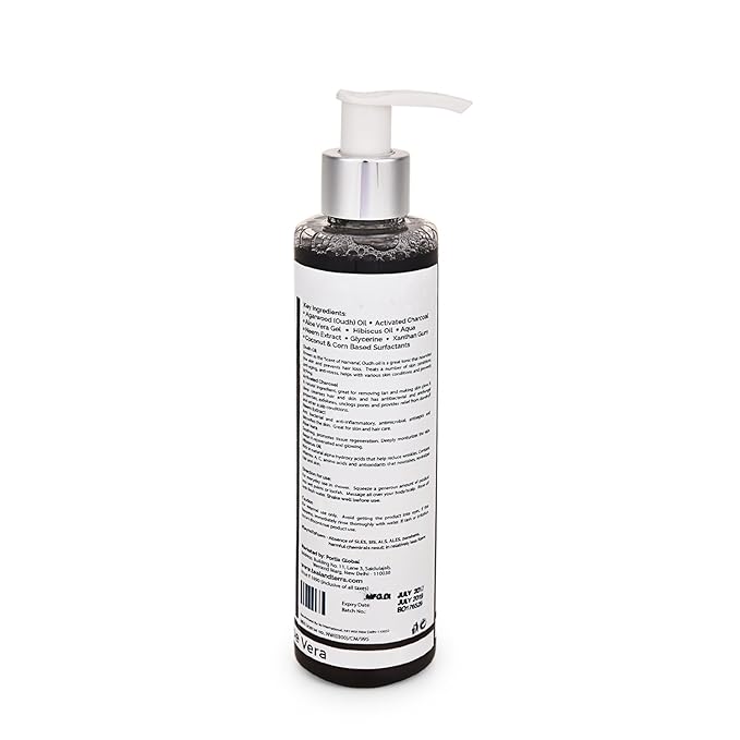 Teal & Terra Agarwood Oil and Activated Charcoal Body and Hair Cleanser - 200 Ml