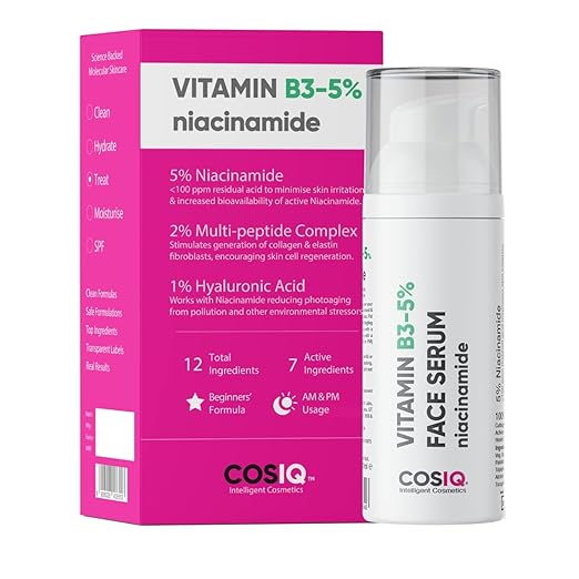 Cos-IQ 5% Niacinamide Face Serum for Clear Glowing Skin - 30 ml