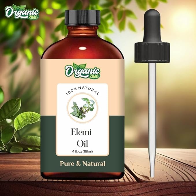 Organic Zing Elemi (Canariuml Uzonicum) Oil | Essential Oil for Skincare, Aroma and Diffusers - 118 Ml