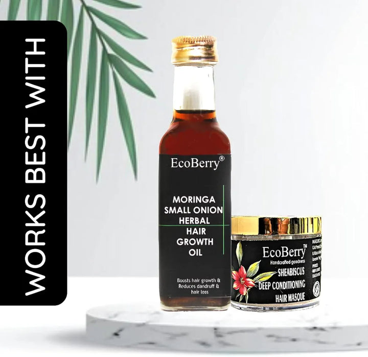 EcoBerry Onion Ginger Organic Herbal Shampoo With Red Onion & Ginger Extracts, Sulphate Free, Paraben Free, Chemical Free, Cruelty Free, Preservative Free, Vegan