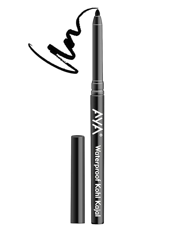 Aya Waterproof Black Kajal - 0.28 gms(Pack of 2)