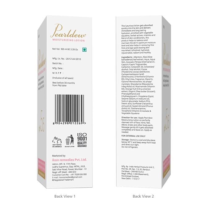 Pearldew Moisturizing Lotion, pH 5.5 - 100 Ml