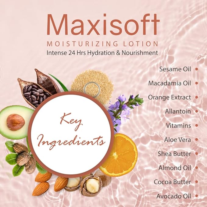 Maxisoft Moisturizing Lotion | Ph 5.5 | Deep Hydration for Soft & Smooth Skin - 100 Ml