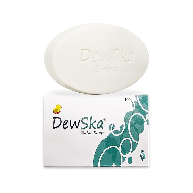 Skinska Naturals DewSka Baby Bath Soap - 100 Gms | Pack of 3