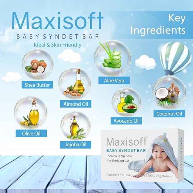 Maxisoft Baby Syndet Bar - 75 Gms