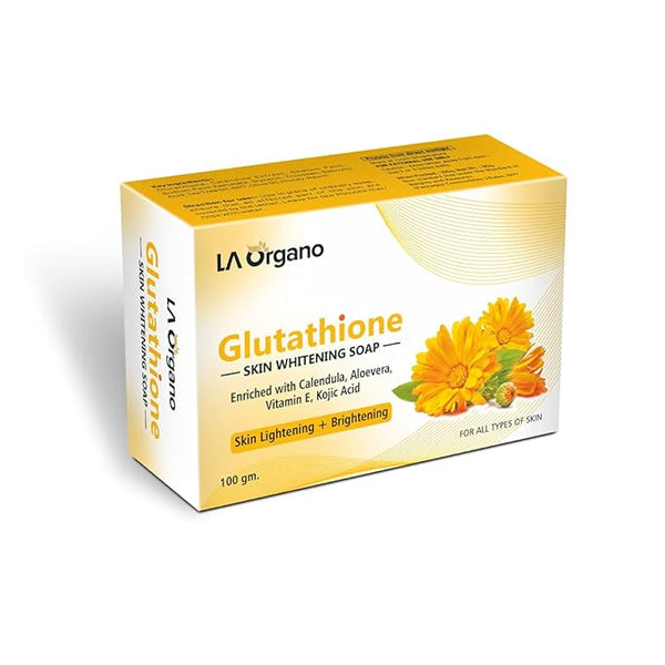 LA Organo Glutathione Calendula Skin Whitening Soap - 100 gms