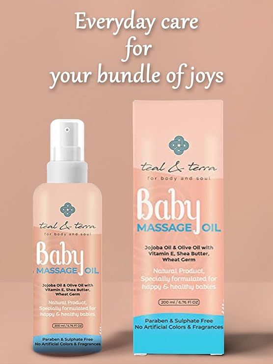 Teal & Terra Nourishing Baby Massage Oil - 200 Ml
