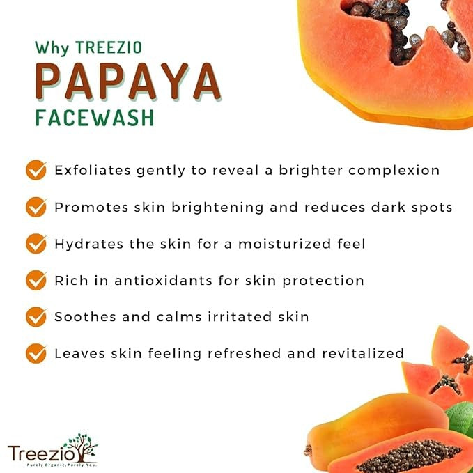 Treezio Papaya Face Wash - 100 ml