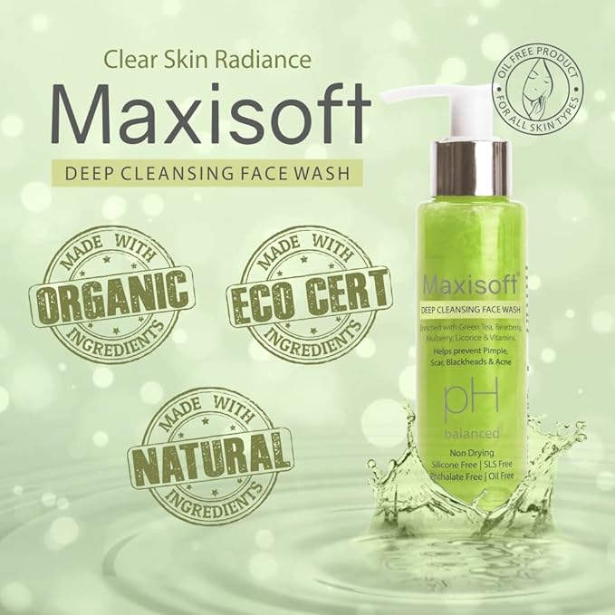 Maxisoft Deep Cleansing Face Wash for Women & Men - 100 Ml