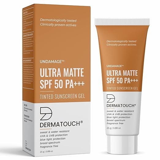 Dermatouch Undamage Ultra Matte Tinted Sunscreen SPF 50 PA+++ - 25 gms