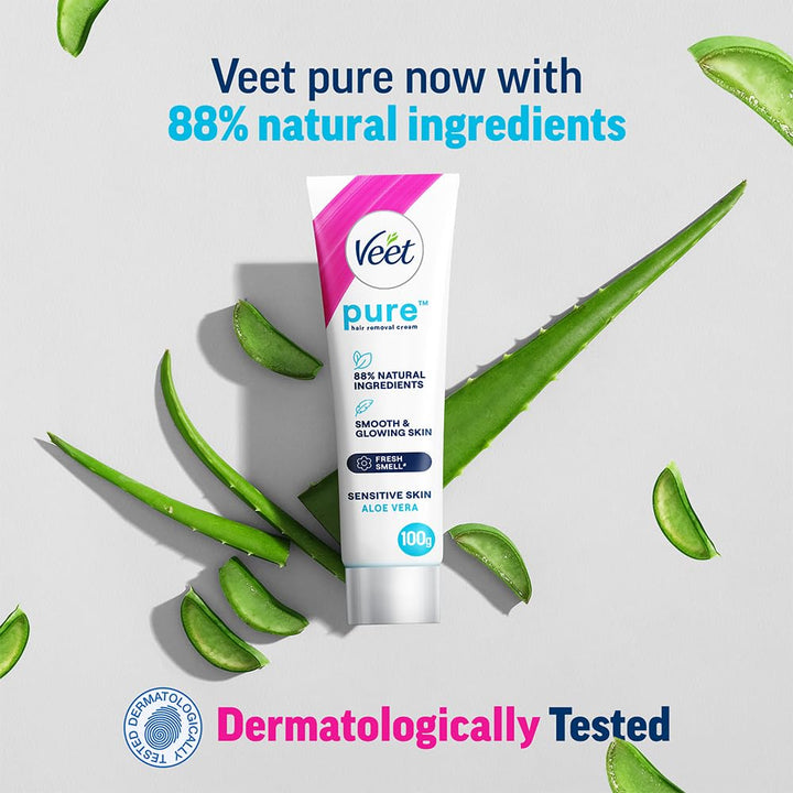 Veet Pure Hair Removal Cream for Women For Sensitive Skin - 100 gms