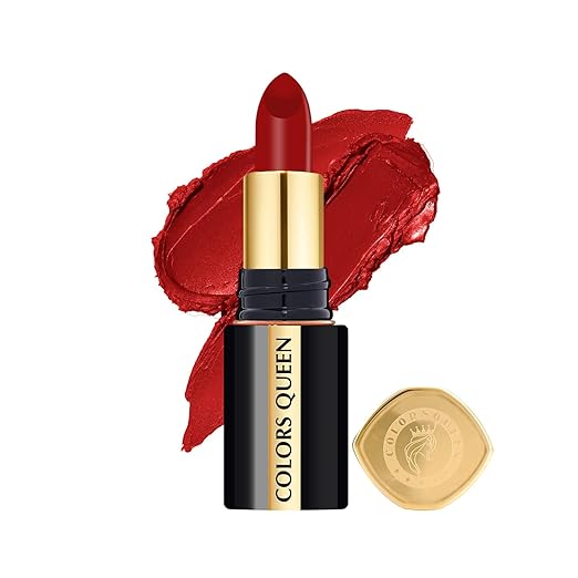 Colors Queen Luxury Matte Non Transfer Lipstick 01 Hot Red - 4 gms