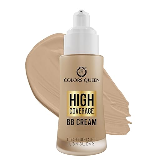 Colors Queen High Coverage BB Cream Foundation Natural Nude - 50 gms