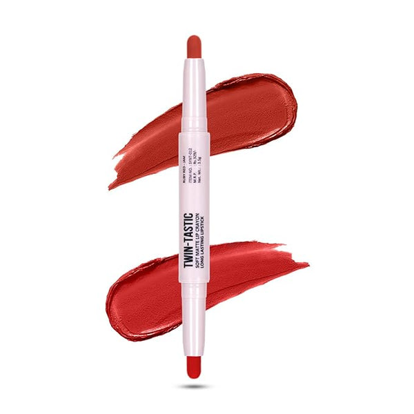 Shryoan 2 in 1 Twin Tastic Lipstick Colour Mahogany-Coquelicot - 3.5 gms