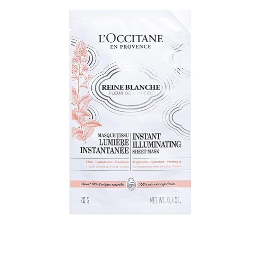 L'Occitane Reine Blanche Sheet Mask - 20 gms