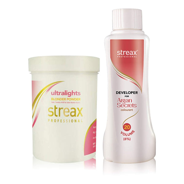 Streax Ultralight Highlights + Argan Secrets Developer Volume 20