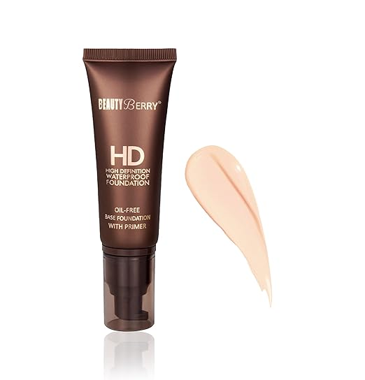Beauty Berry Hd High Definition Water Proof Natural Finish Foundation Ivory - 30 ml
