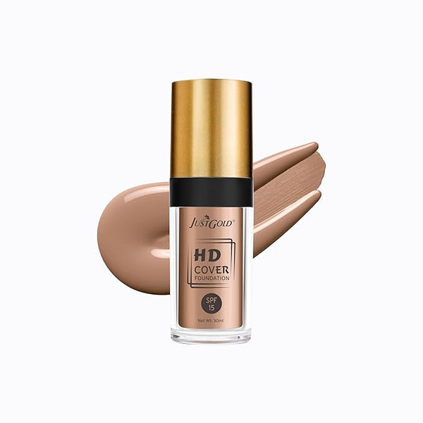 JustGold HD Full Coverage Foundation with SPF 15 8 - 30 ml