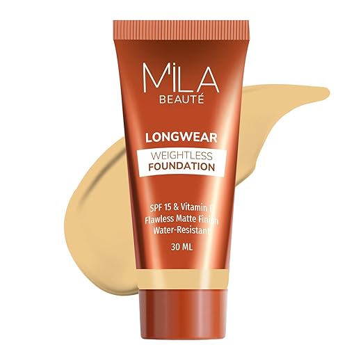 Mila Beaute Longwear Weightless Foundation 301 Sand Buff - 30 ml