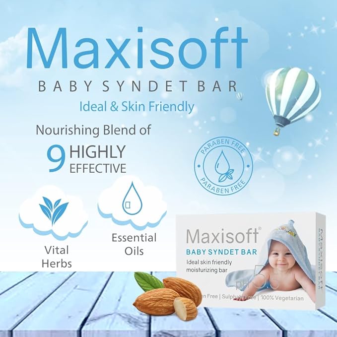Maxisoft Baby Syndet Bar - 75 Gms