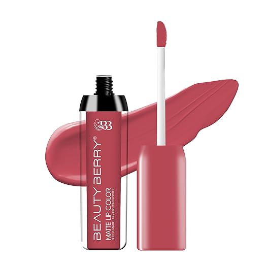 Beauty Berry Soft & Matte Waterproof Lip Color Liquid Lipstick 08 Spicy Pink - 4.5 ml