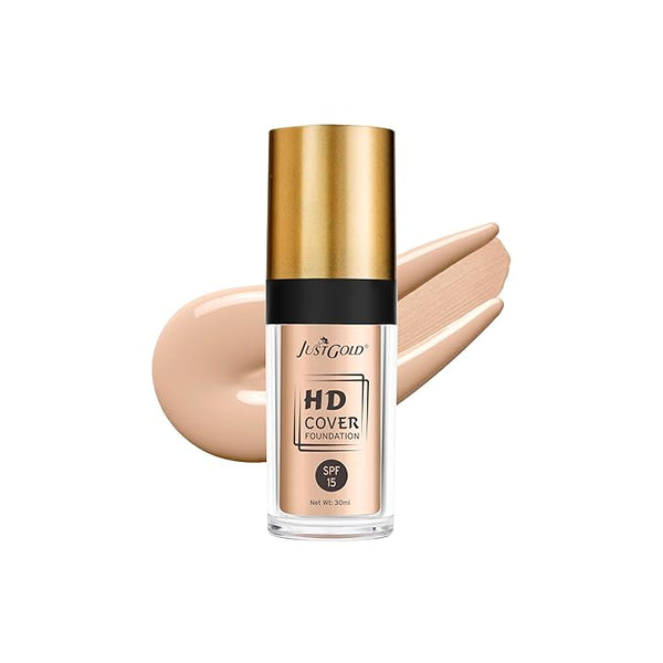 JustGold HD Full Coverage Foundation with SPF 15 3 - 30 ml