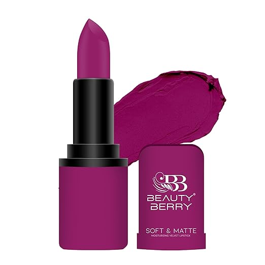 Beauty Berry Soft & Matte Lipstick Magenta Punch - 4 gms
