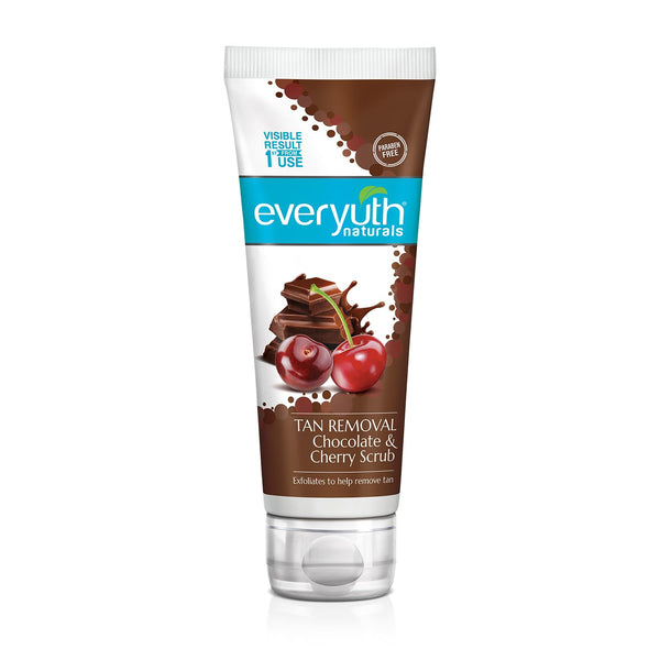 Everyuth Naturals Pure & Light Tan Removal Choco Cherry Scrub - 100 gms