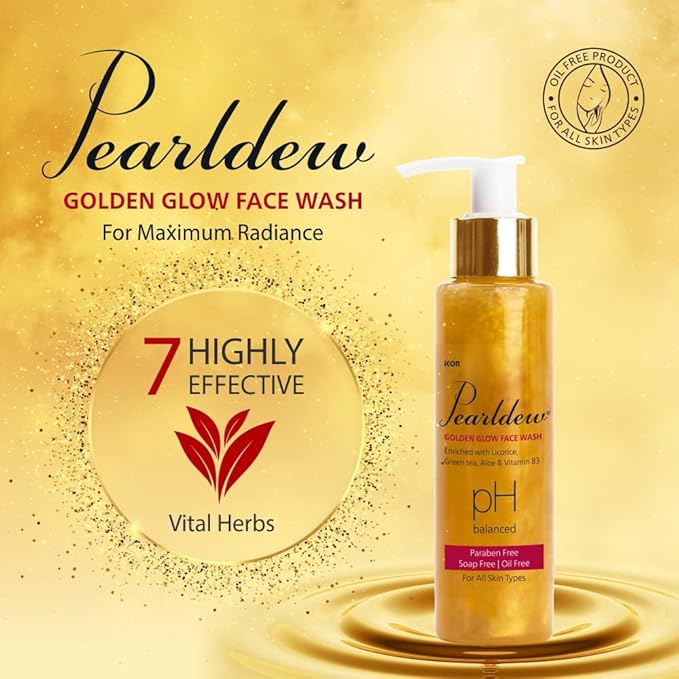 Pearldew Golden Glow Face Wash - 100 Ml