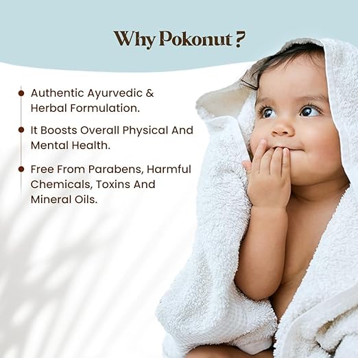 Pokonut Herbal Baby Bath - 200 ml