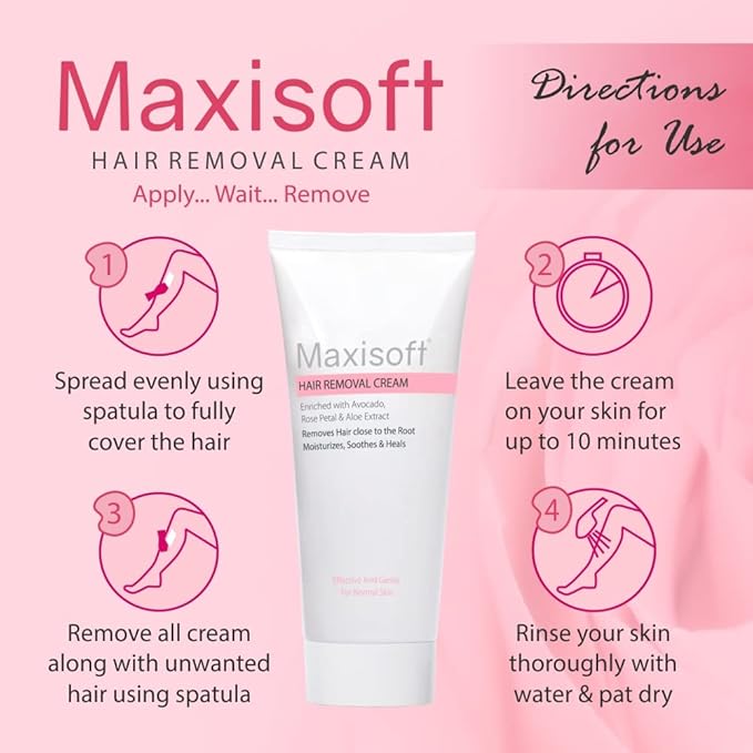 Maxisoft Hair Removal Cream | pH Balanced - 60 Gms