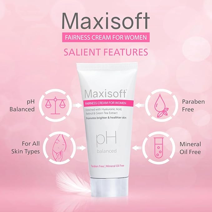 Maxisoft Fairness Cream for Women for Glowing & Brightening Skin - 50 Gms