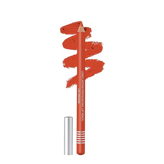 Colors Queen Matte Lip Liner Pencil For Professional Makeup L 02 Orange - 2 gms