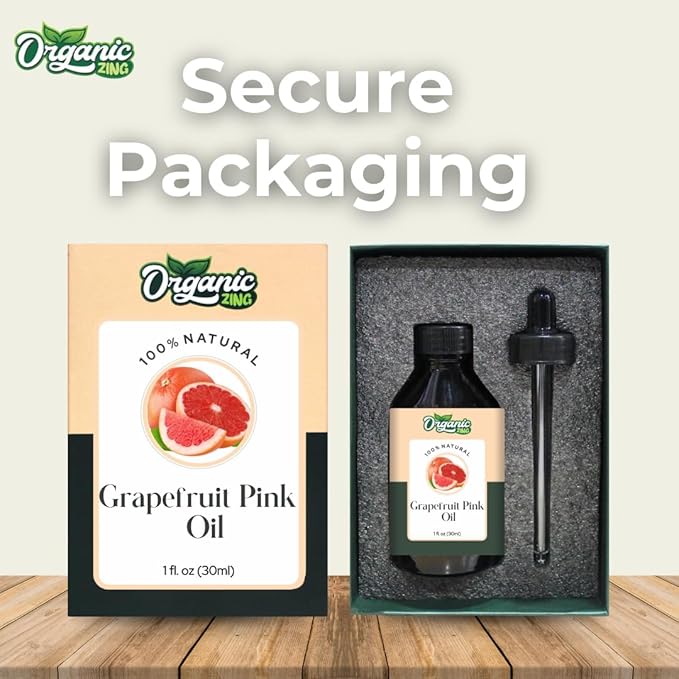 Organic Zing Grapefruit Pink (Citrus × Paradisi) Oil | Essential Oil for Skincare, Hair Care, Aroma and Diffusers - 30 Ml