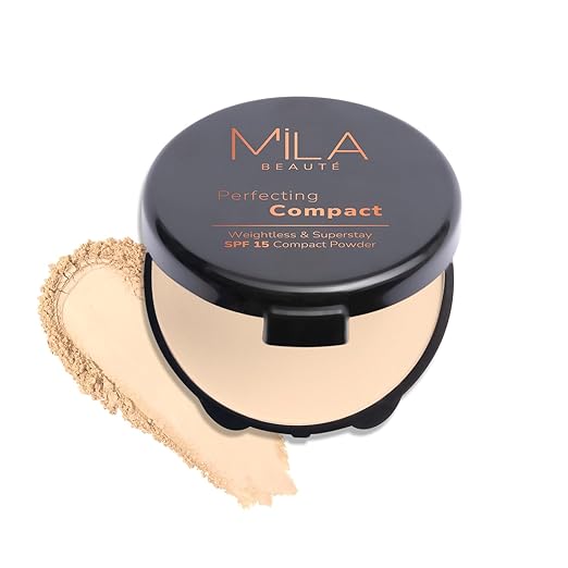 Mila Beaute Compact Powder Pure Beige  - 16 gms